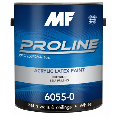 Акриловая латексная матовая интерьерная краска MF Paints Proline Blue 6055