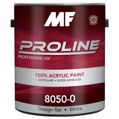 Акриловая матовая моющаяся краска MF Paints Proline Red 8050 Design Flat