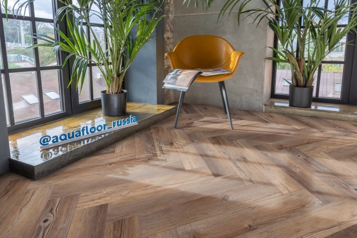 Виниловый SPC ламинат AQUAFLOOR Space Parquet Light (Click) AF4517PQL (610x122x4.5 мм)