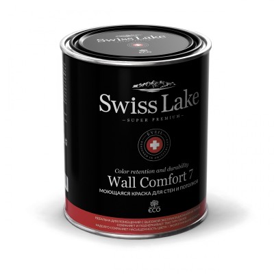 Моющаяся краска для стен и потолков Swiss Lake Wall Comfort 7