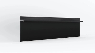 Скрытый плинтус Laconistiq REGULAR Чёрный анодированный (3000х13х80 мм), без вставки